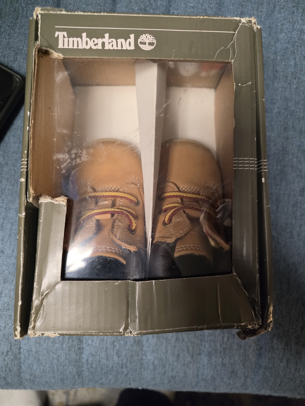 Timberland Kids Brown Leather Lace-Up Baby Walkers